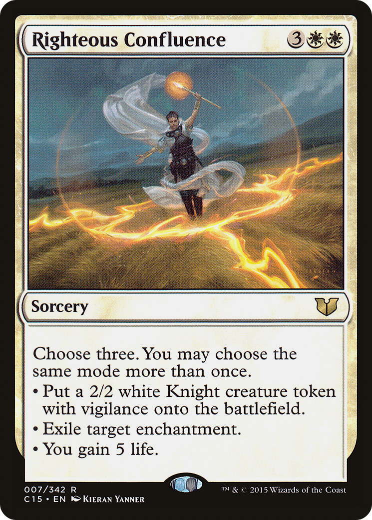 Righteous Confluence (C15-007) [Commander 2015] MTG Single Wizards of the Coast