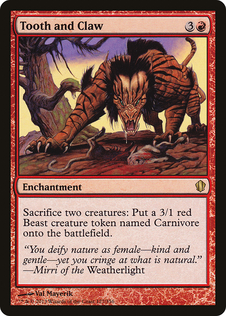 Tooth and Claw (C13-127) [Commander 2013] MTG Single Wizards of the Coast