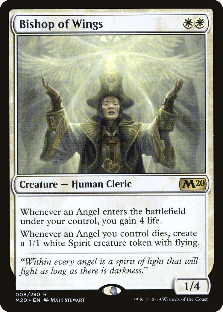 Bishop of Wings (M20-008) [Core Set 2020] MTG Single Wizards of the Coast