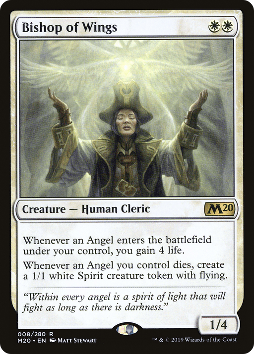 Bishop of Wings (M20-008) [Core Set 2020] MTG Single Wizards of the Coast