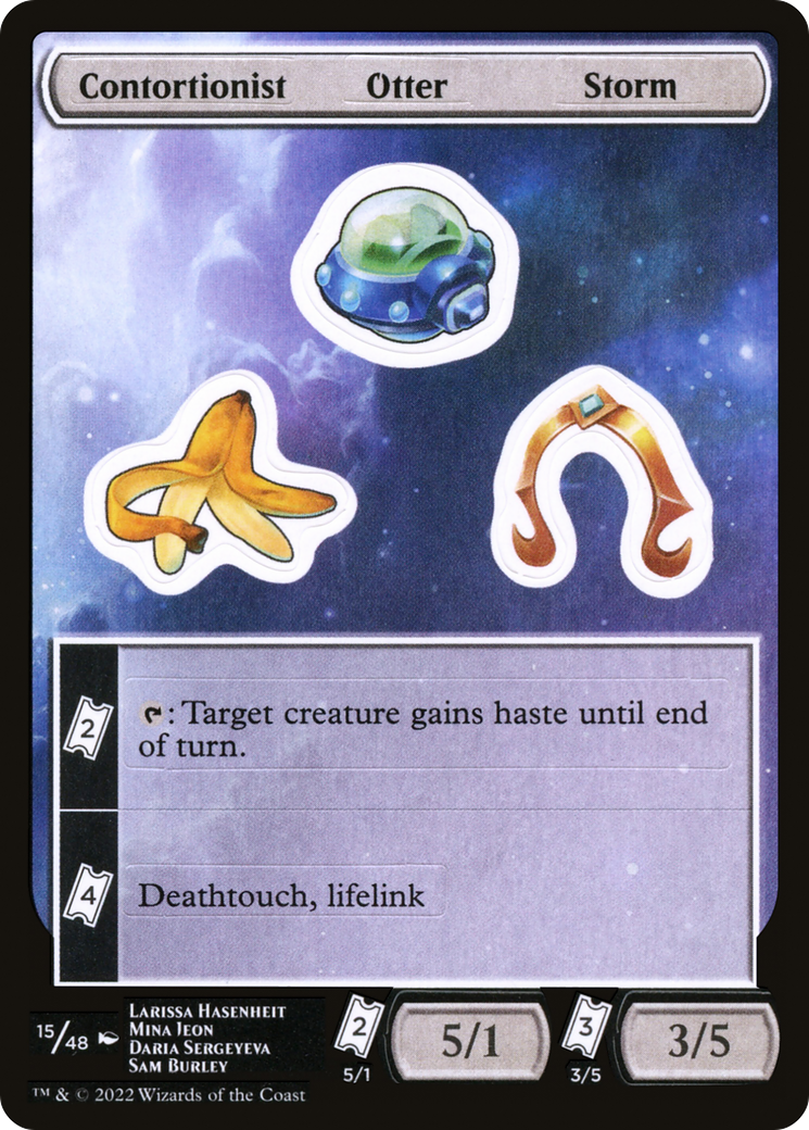 Contortionist Otter Storm (UNF-015) [Tokens] Unfinity Sticker Sheets MTG Single Wizards of the Coast