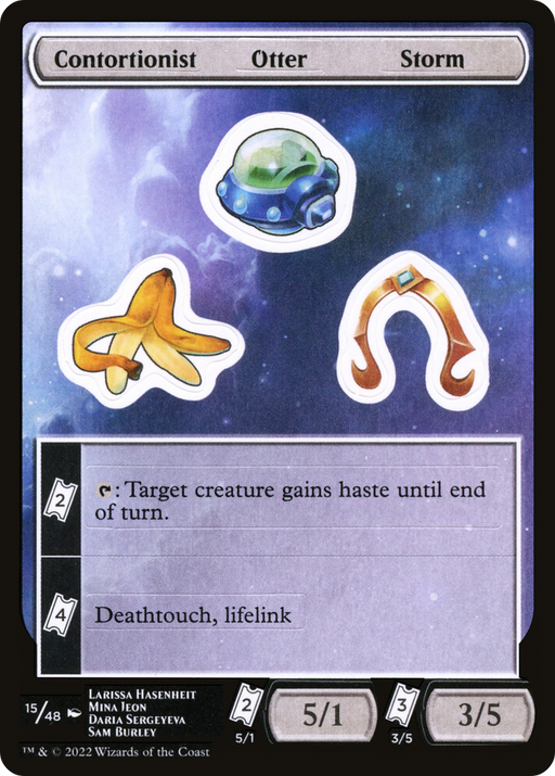 Contortionist Otter Storm (UNF-015) [Tokens] Unfinity Sticker Sheets MTG Single Wizards of the Coast