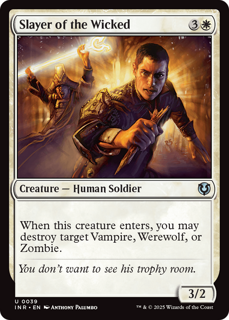 Slayer of the Wicked (INR-039) [Innistrad Remastered] Foil MTG Single Wizards of the Coast
