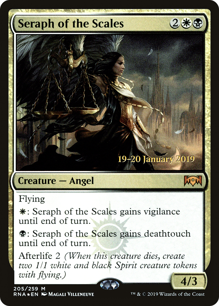 Seraph of the Scales (PRE-205) [Ravnica Allegiance Promos] Foil MTG Single Wizards of the Coast