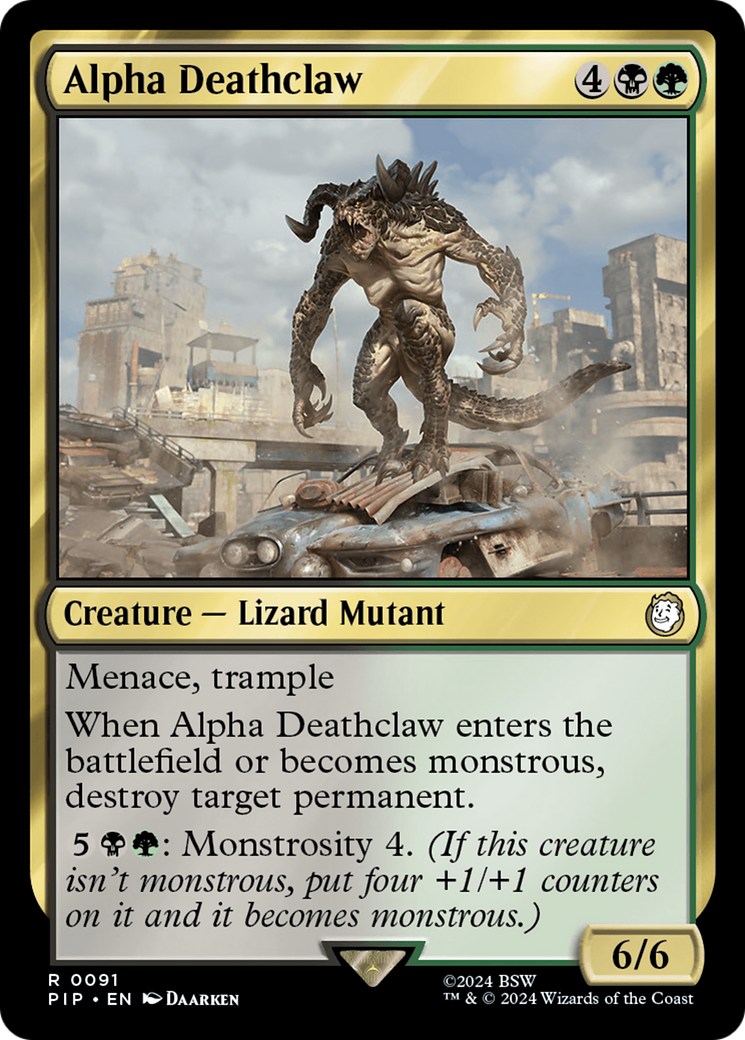 Alpha Deathclaw (PIP-091) [Fallout] MTG Single Wizards of the Coast