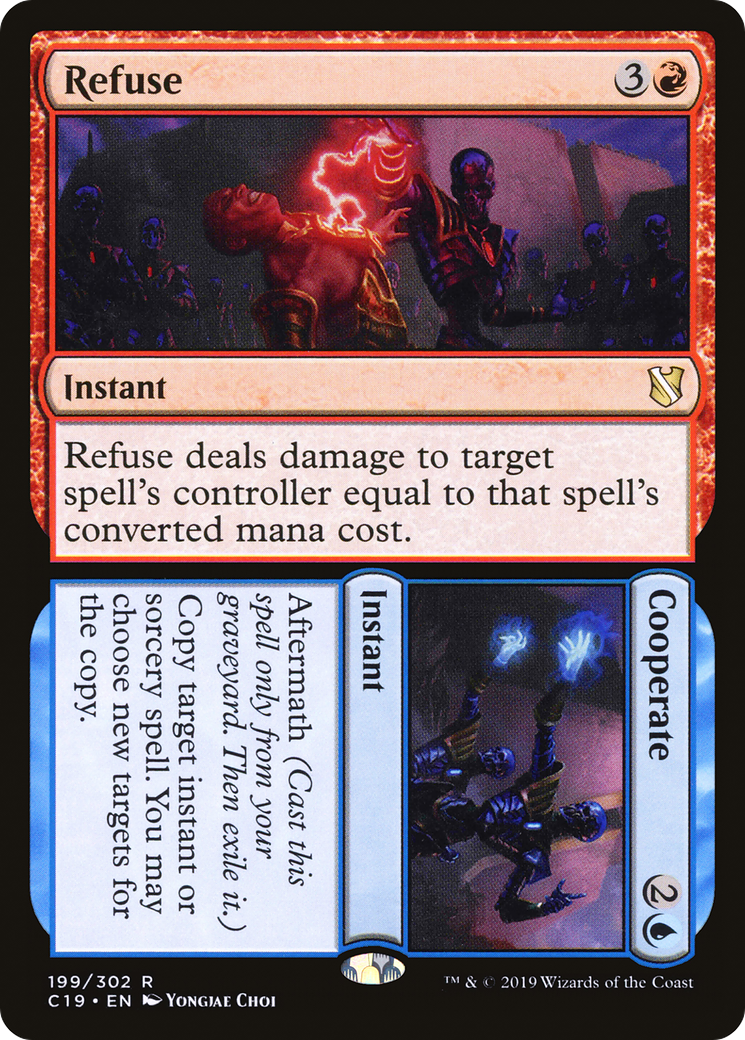 Refuse // Cooperate (C19-199) [Commander 2019] MTG Single Wizards of the Coast