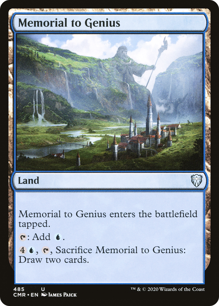 Memorial to Genius (CMR-485) [Commander Legends] MTG Single Wizards of the Coast