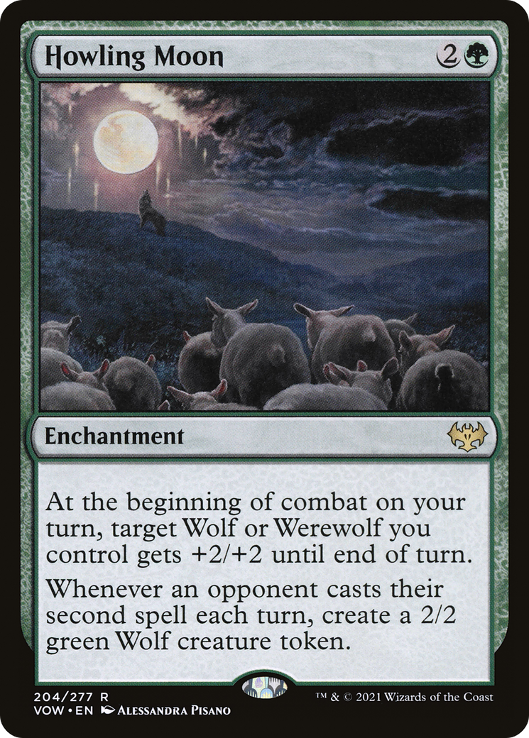 Howling Moon (VOW-204) [Innistrad: Crimson Vow] MTG Single Wizards of the Coast