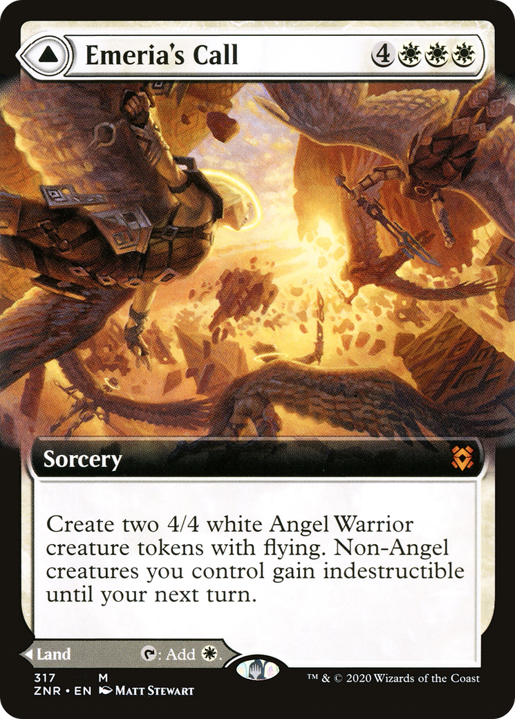 Emeria's Call (ZNR-317) [Zendikar Rising] (Extended Art) Foil MTG Single Wizards of the Coast