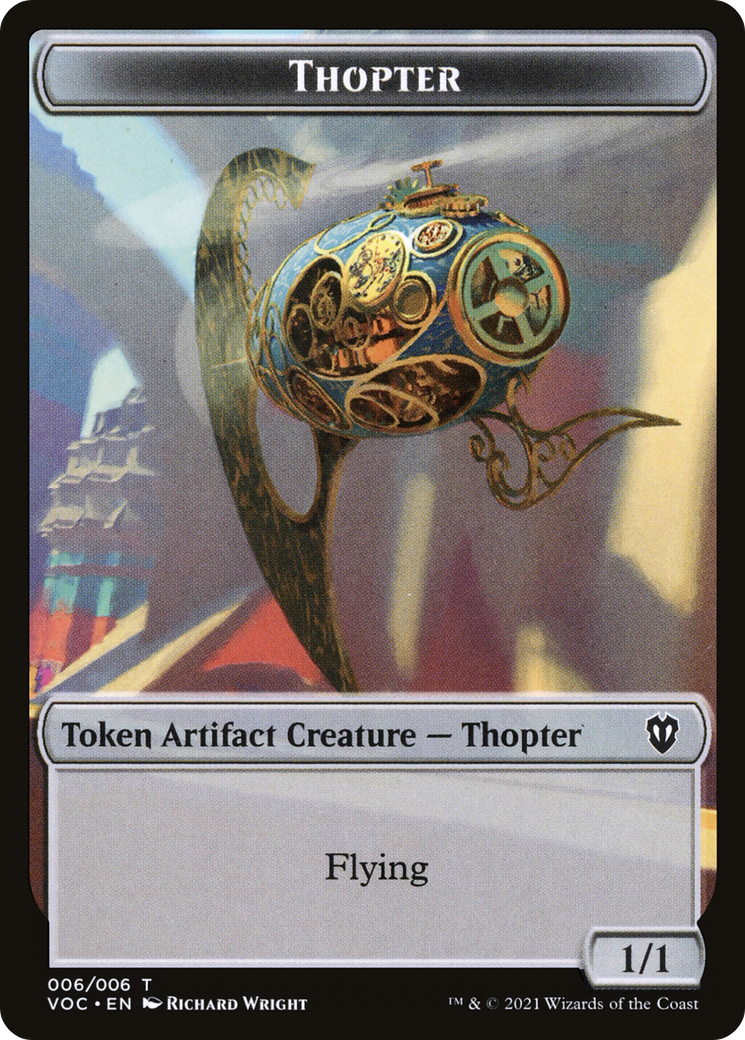 Thopter (TVOC-006) [Tokens] Crimson Vow Commander Tokens MTG Single Wizards of the Coast