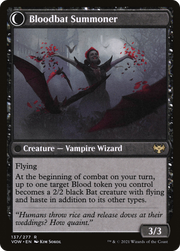 Voldaren Bloodcaster // Bloodbat Summoner (VOW-137) [Innistrad: Crimson Vow] MTG Single Wizards of the Coast