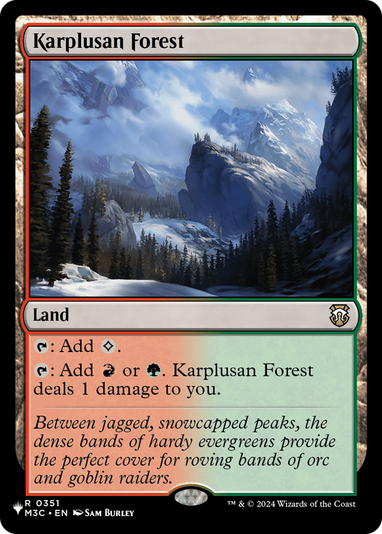 Karplusan Forest (M3C) (LIST-351) [Mystery Booster] The List Reprints MTG Single Wizards of the Coast