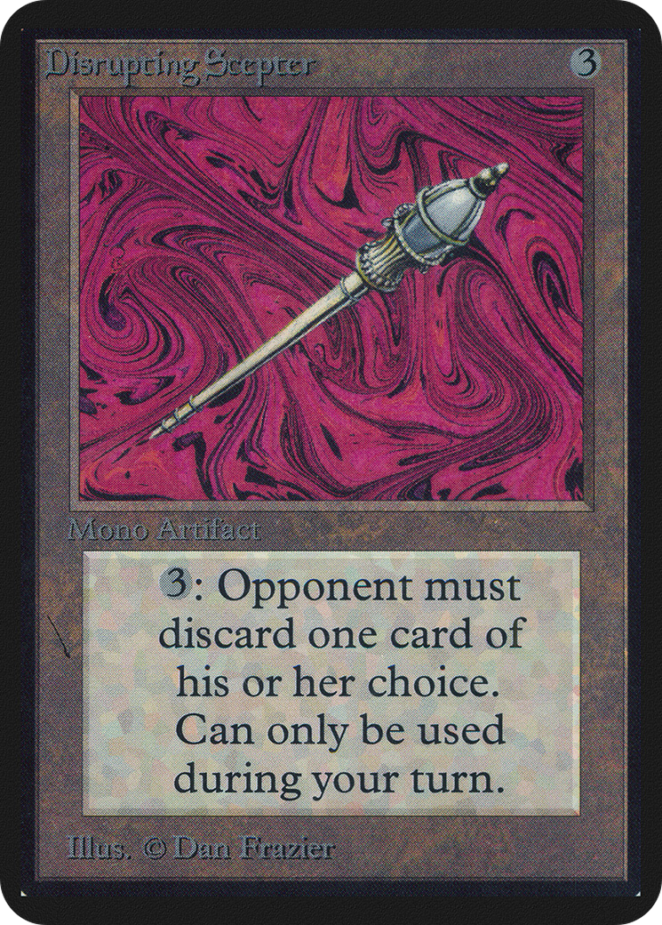 Disrupting Scepter (LEA-242) [Oldschool] Limited Edition Alpha MTG Single Wizards of the Coast