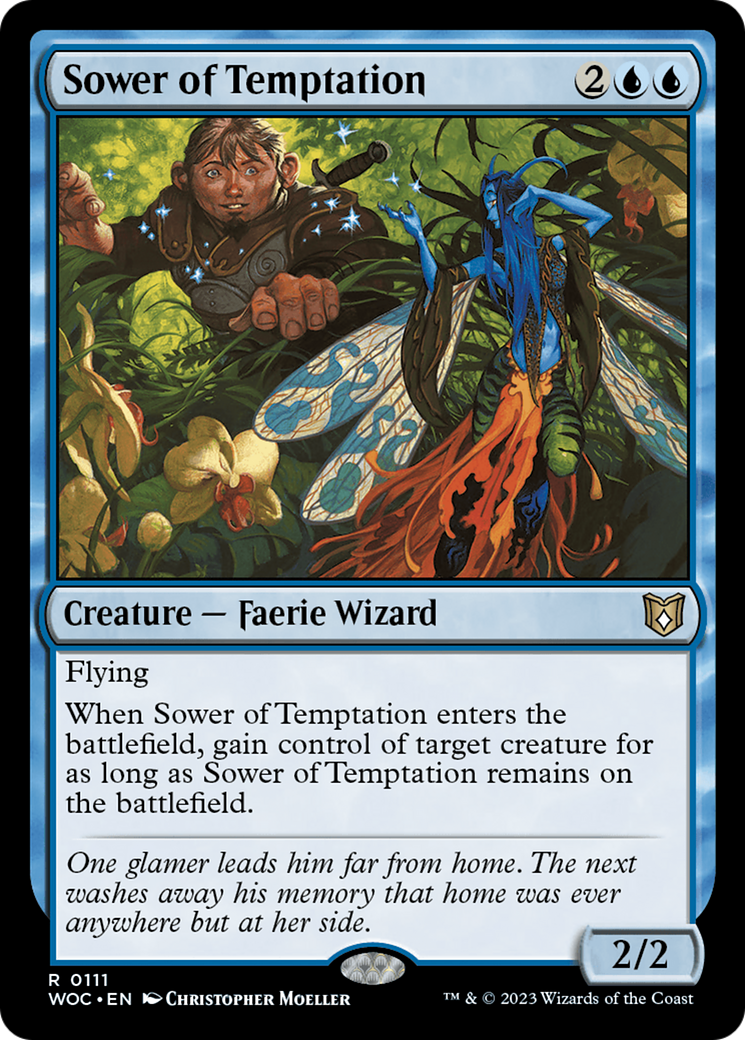 Sower of Temptation (WOC-111) [Wilds of Eldraine Commander] MTG Single Wizards of the Coast