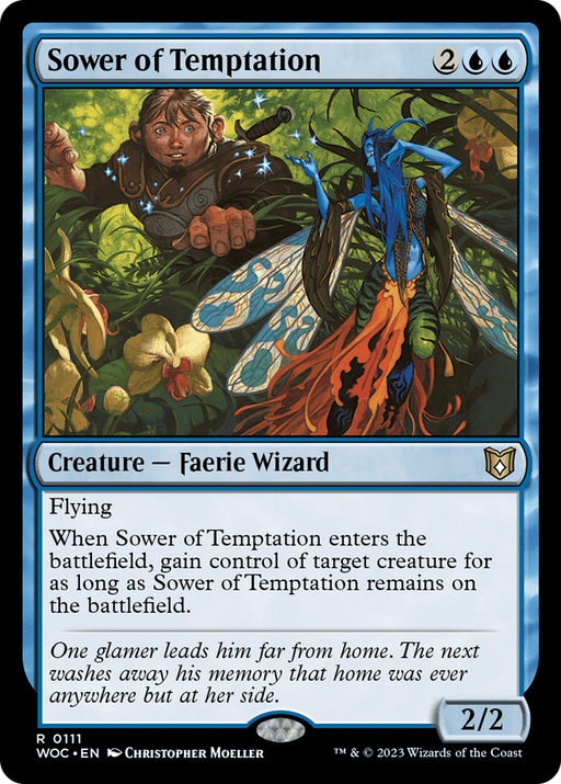 Sower of Temptation (WOC-111) [Wilds of Eldraine Commander] MTG Single Wizards of the Coast