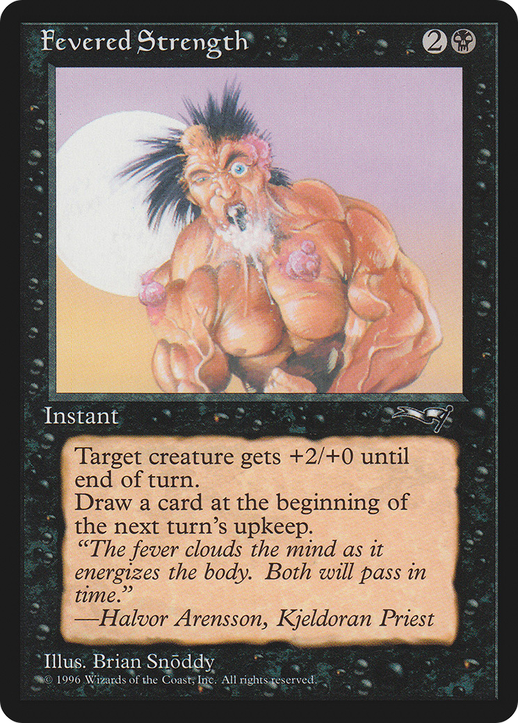 Fevered Strength (ALL-50B) [Alliances] MTG Single Wizards of the Coast