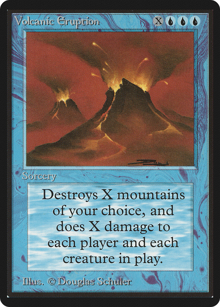 Volcanic Eruption (LEB-089) [Oldschool] Limited Edition Beta MTG Single Wizards of the Coast