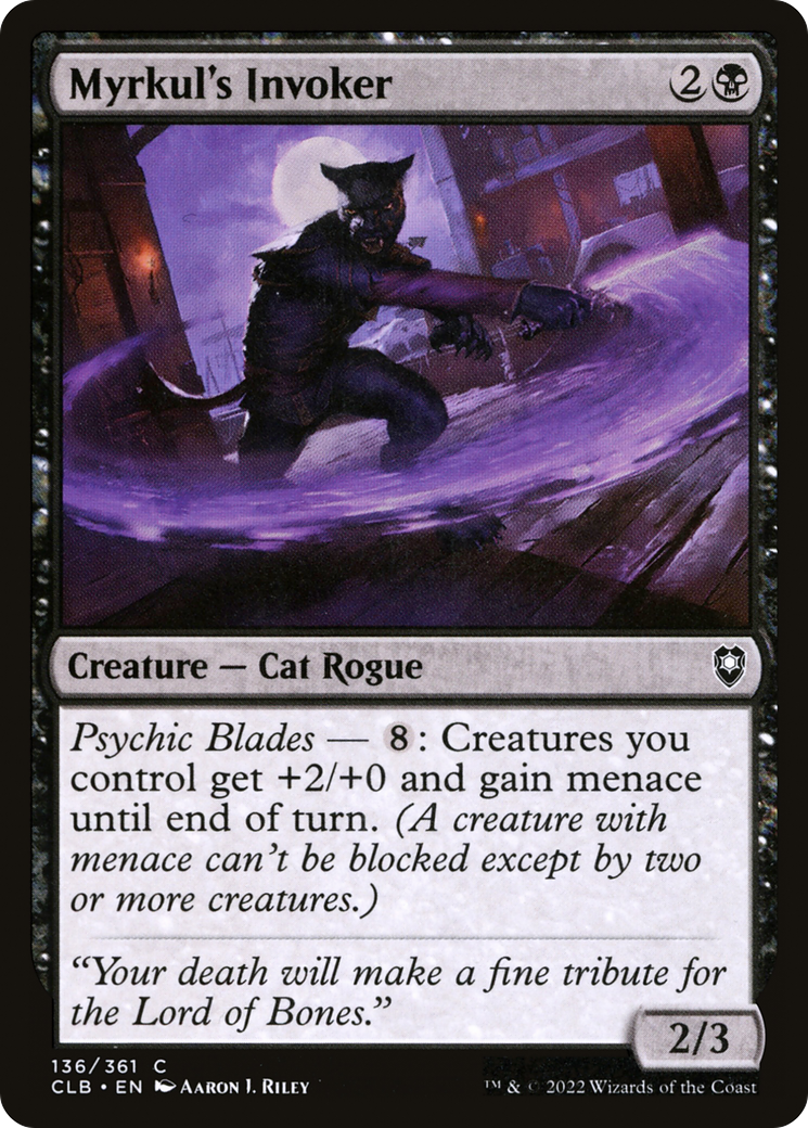 Myrkul's Invoker (CLB-136) [Commander Legends: Battle for Baldur's Gate] Foil MTG Single Wizards of the Coast