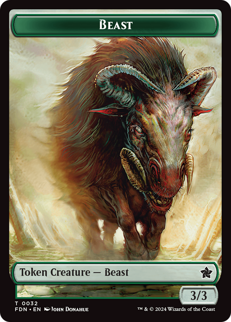 Beast (TFDN-032) [Tokens] Foundations Tokens MTG Single Wizards of the Coast