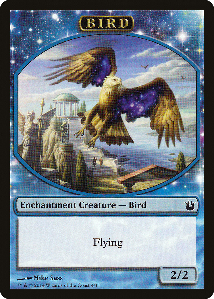 Bird Token (4) (BNG-004) [Tokens] Born of the Gods Tokens MTG Single Wizards of the Coast