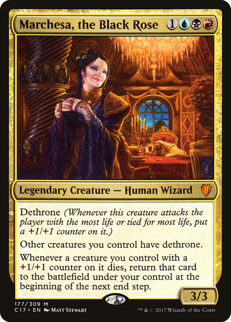 Marchesa, the Black Rose (C17-177) [Commander 2017] MTG Single Wizards of the Coast