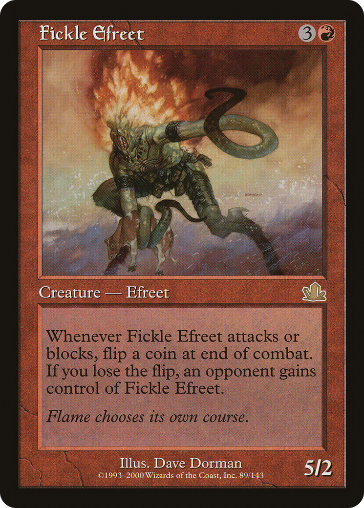 Fickle Efreet (PCY-089) [Prophecy] Foil MTG Single Wizards of the Coast