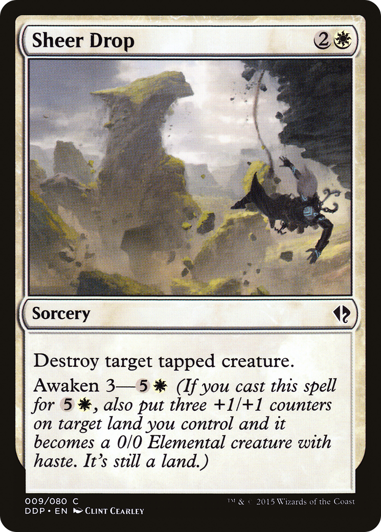 Sheer Drop (DDP-009) [Misc] Duel Decks: Zendikar vs. Eldrazi MTG Single Wizards of the Coast