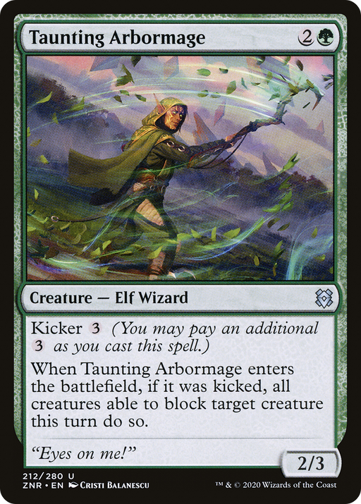 Taunting Arbormage (ZNR-212) [Zendikar Rising] MTG Single Wizards of the Coast
