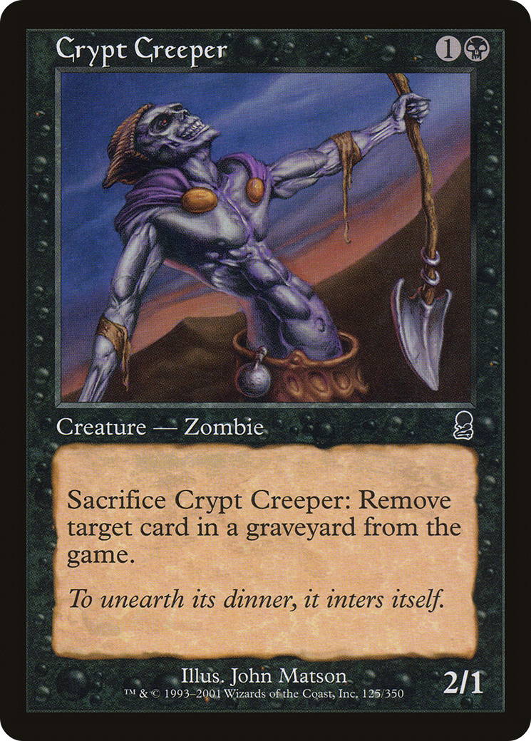 Crypt Creeper (ODY-125) [Odyssey] MTG Single Wizards of the Coast