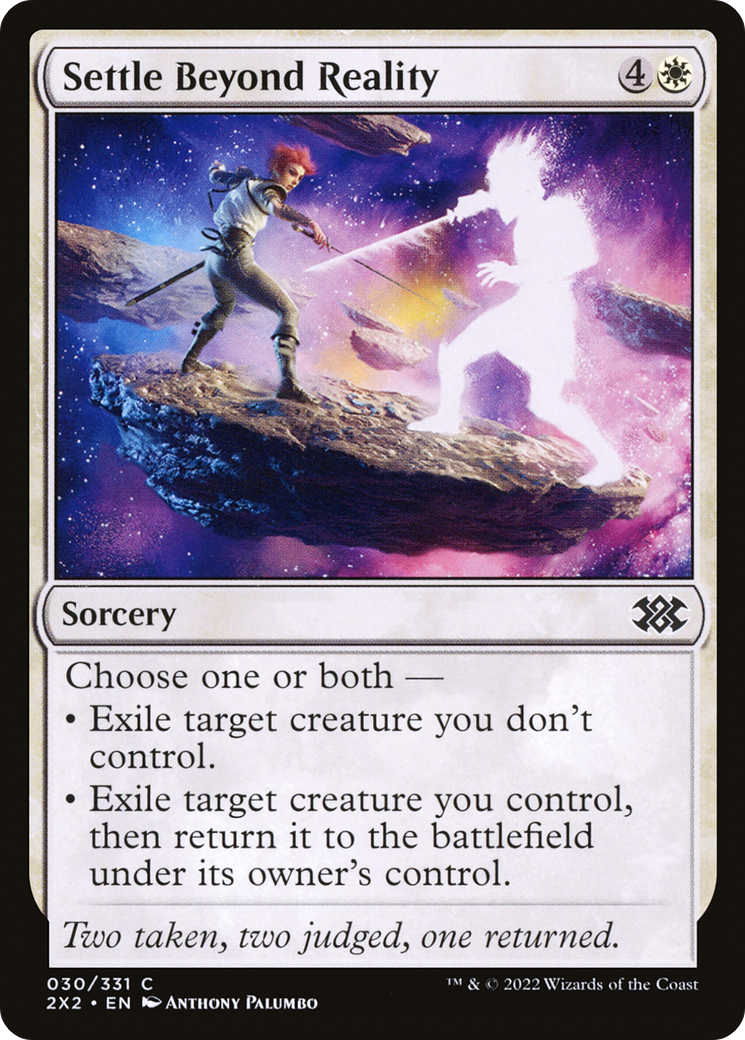 Settle Beyond Reality (2X2-030) [Double Masters 2022] MTG Single Wizards of the Coast