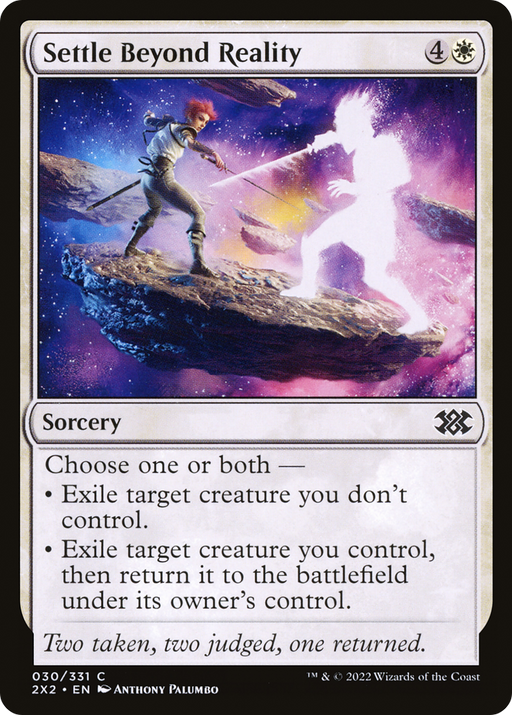 Settle Beyond Reality (2X2-030) [Double Masters 2022] MTG Single Wizards of the Coast