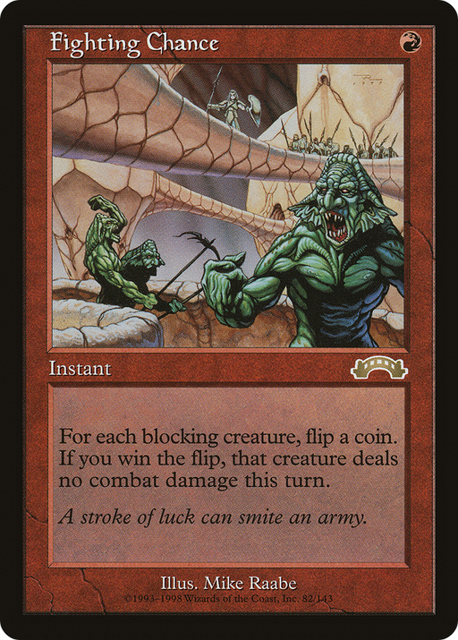 Fighting Chance (EXO-082) [Exodus] MTG Single Wizards of the Coast