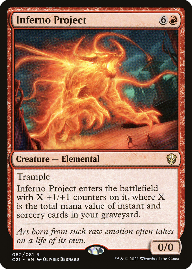 Inferno Project (C21-052) [Commander 2021] MTG Single Wizards of the Coast