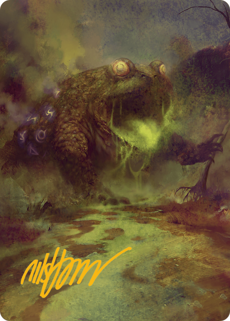 The Gitrog Monster Art Card (Gold-Stamped Signature) [Art Series] Bloomburrow MTG Single Magic: The Gathering