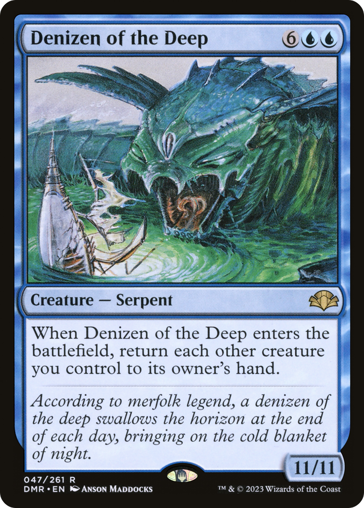 Denizen of the Deep [Dominaria Remastered] MTG Single Magic: The Gathering