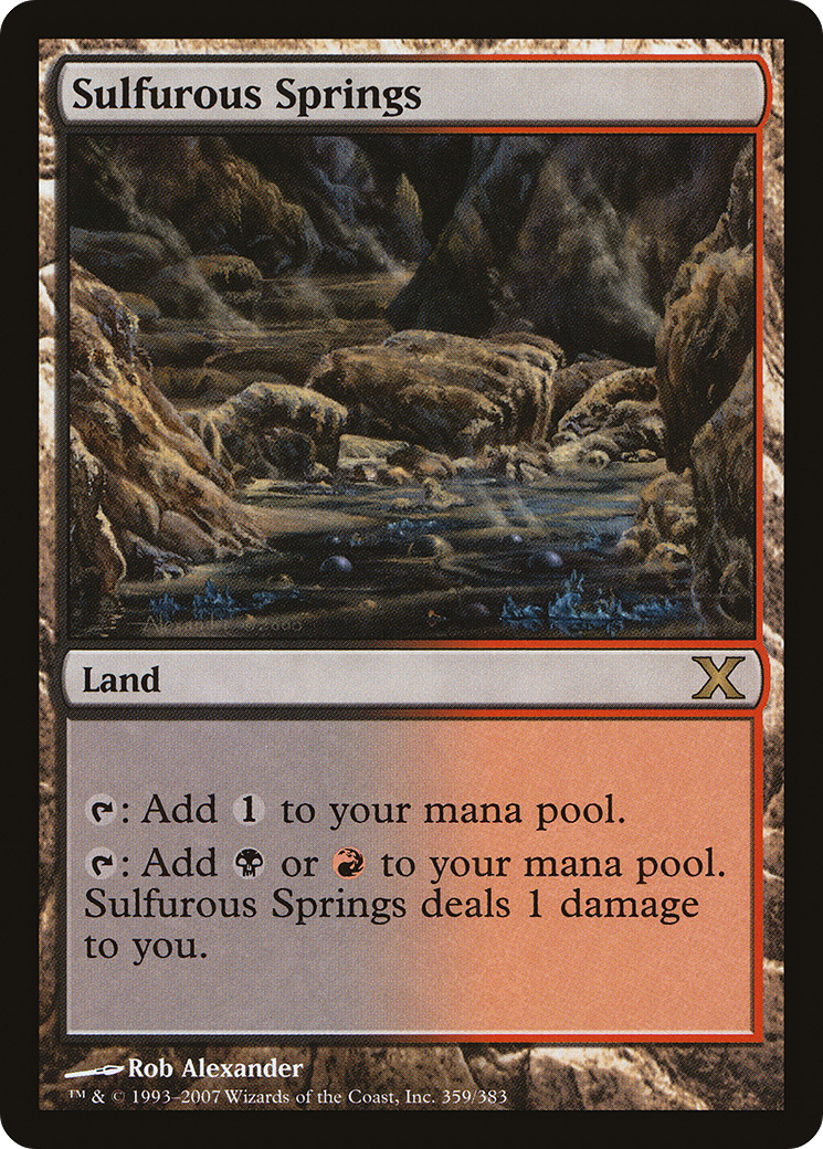 Sulfurous Springs (10E-359) [Tenth Edition] MTG Single Wizards of the Coast