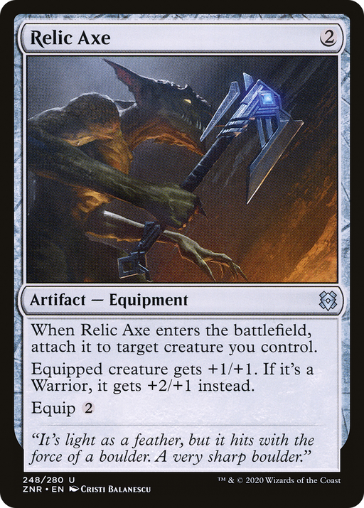 Relic Axe (ZNR-248) [Zendikar Rising] MTG Single Wizards of the Coast