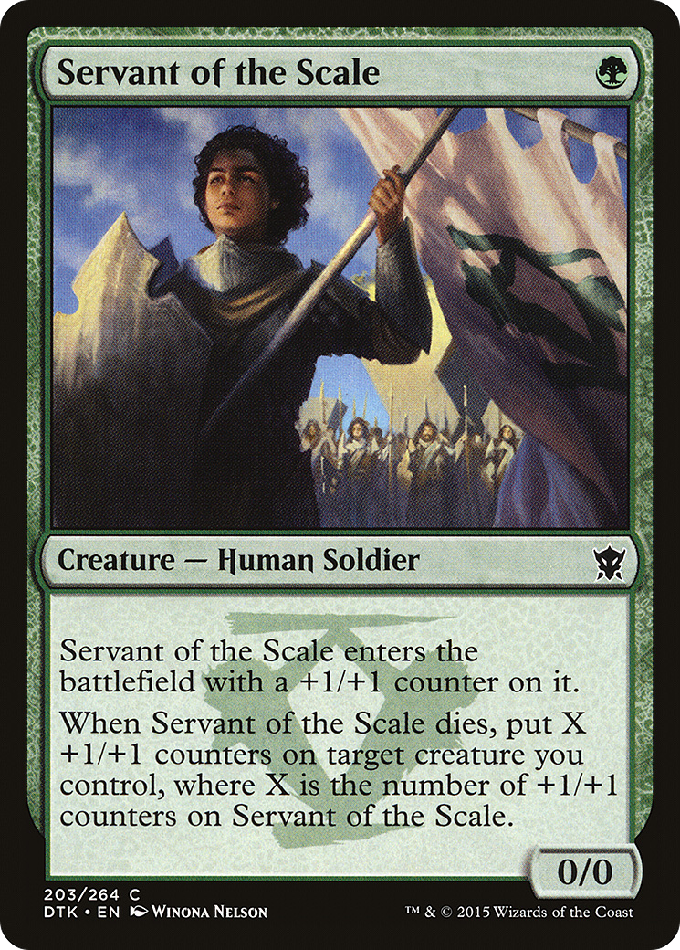 Servant of the Scale (DTK-203) [Dragons of Tarkir] Foil MTG Single Wizards of the Coast