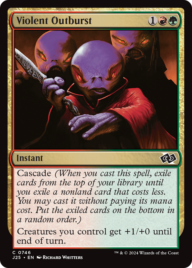 Violent Outburst (J25-746) [Foundations Jumpstart] MTG Single Wizards of the Coast