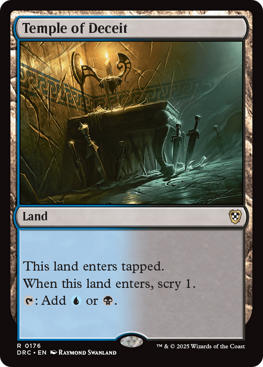 Temple of Deceit (DRC-176) [Commander: Aetherdrift] MTG Single Wizards of the Coast