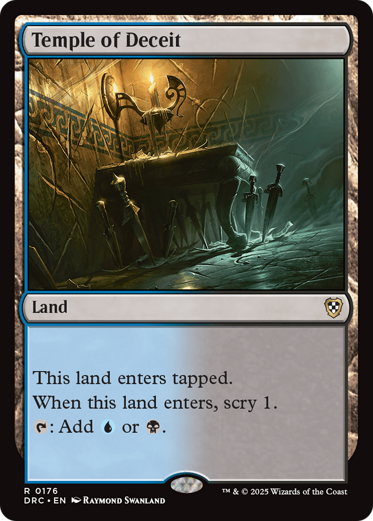 Temple of Deceit (DRC-176) [Commander: Aetherdrift] MTG Single Wizards of the Coast