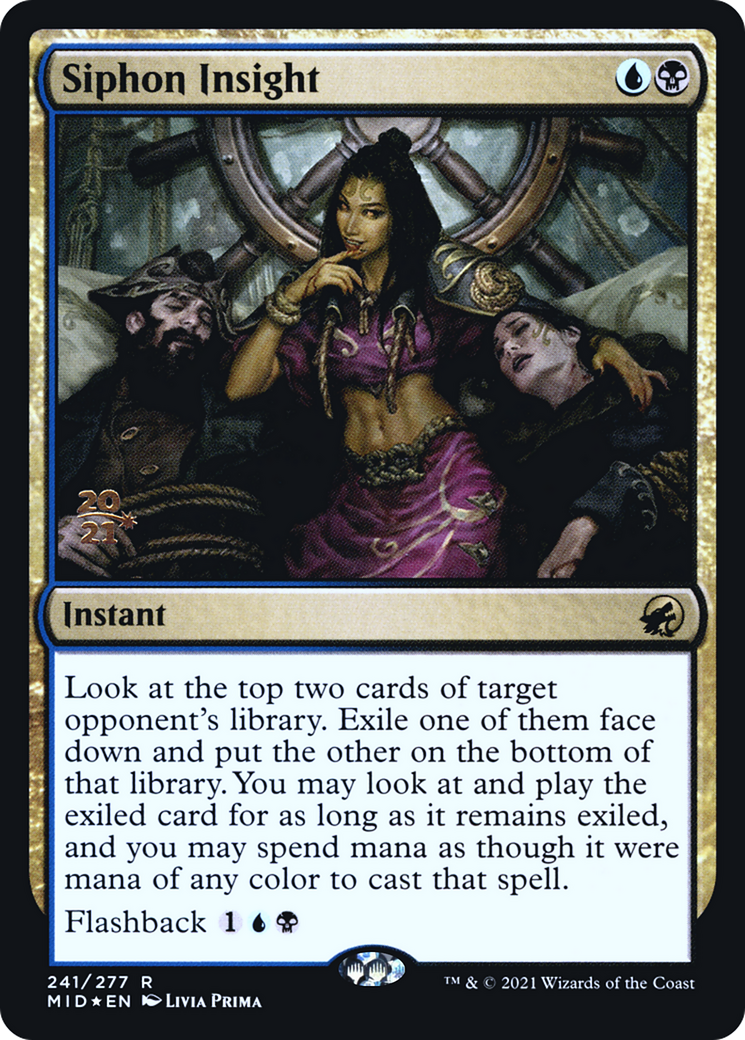 Siphon Insight (PRE-241) [Innistrad: Midnight Hunt Promos] Foil MTG Single Wizards of the Coast