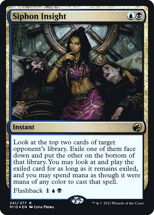 Siphon Insight (PRE-241) [Innistrad: Midnight Hunt Promos] Foil MTG Single Wizards of the Coast