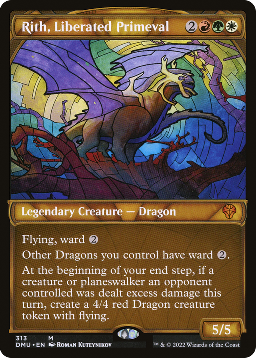 Rith, Liberated Primeval (DMU-313) [Dominaria United] (Showcase) MTG Single Wizards of the Coast