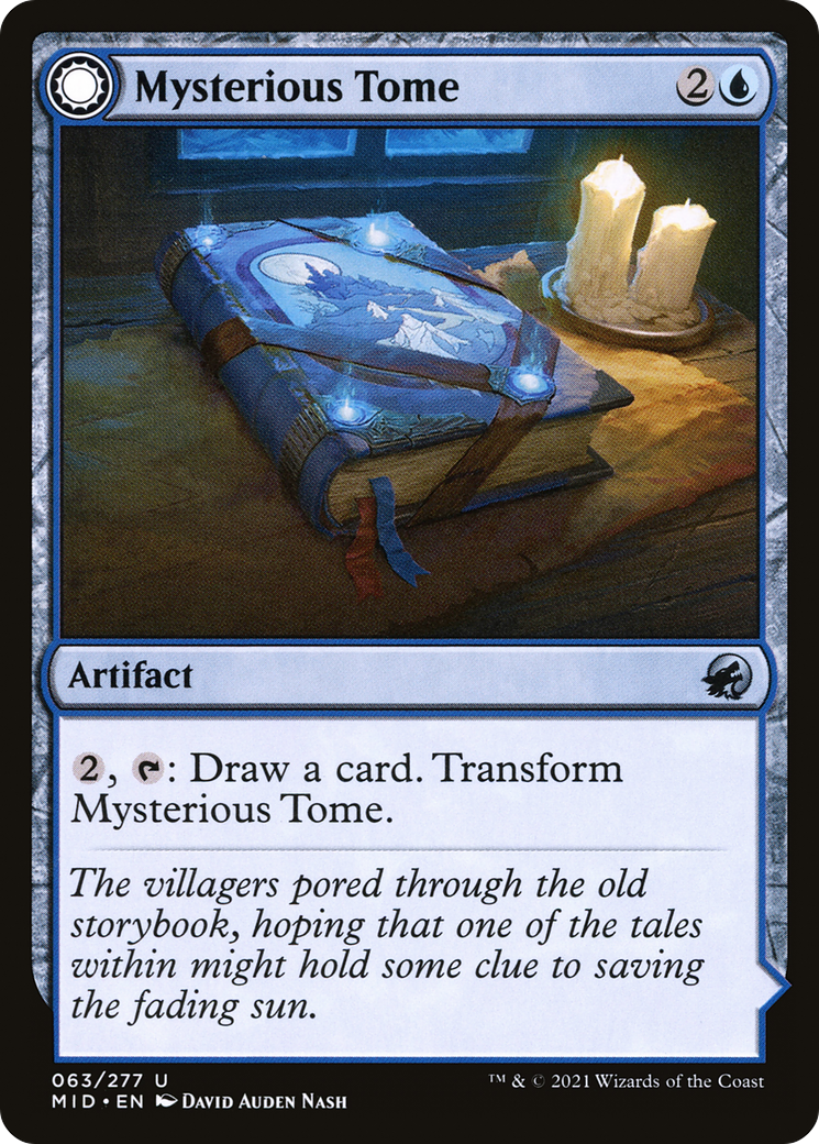 Mysterious Tome // Chilling Chronicle (MID-063) [Innistrad: Midnight Hunt] Foil MTG Single Wizards of the Coast