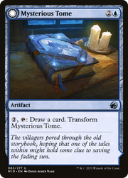Mysterious Tome // Chilling Chronicle (MID-063) [Innistrad: Midnight Hunt] MTG Single Wizards of the Coast
