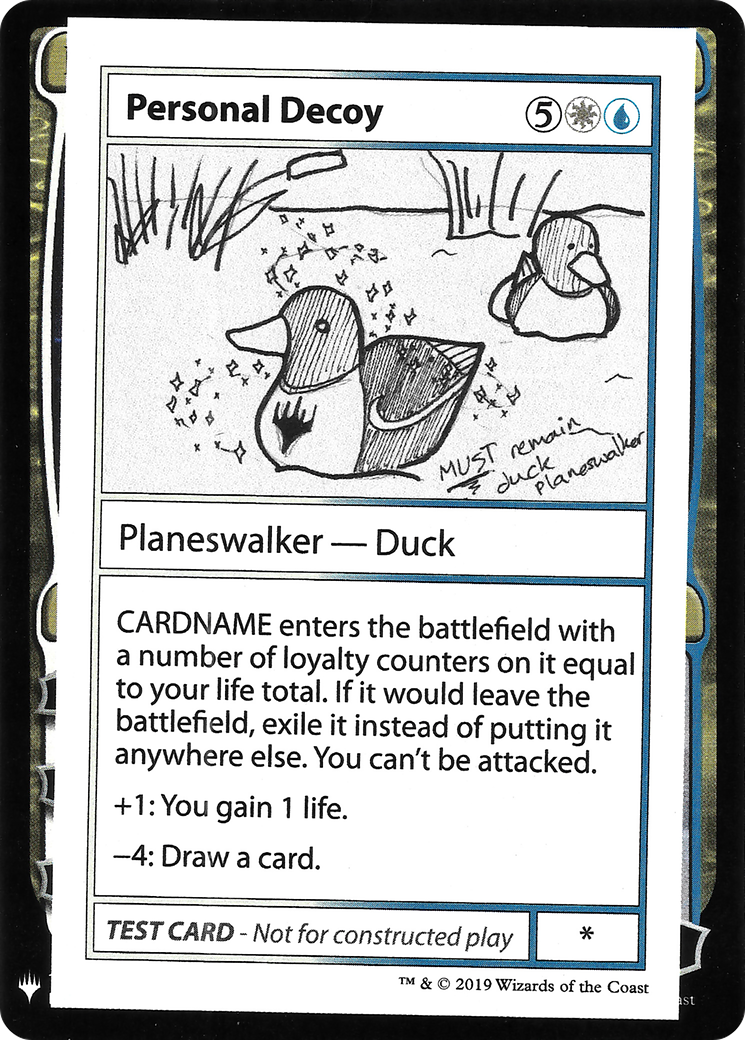 Personal Decoy (CMB1-) [Mystery Booster] Playtest Cards 2019 MTG Single Wizards of the Coast