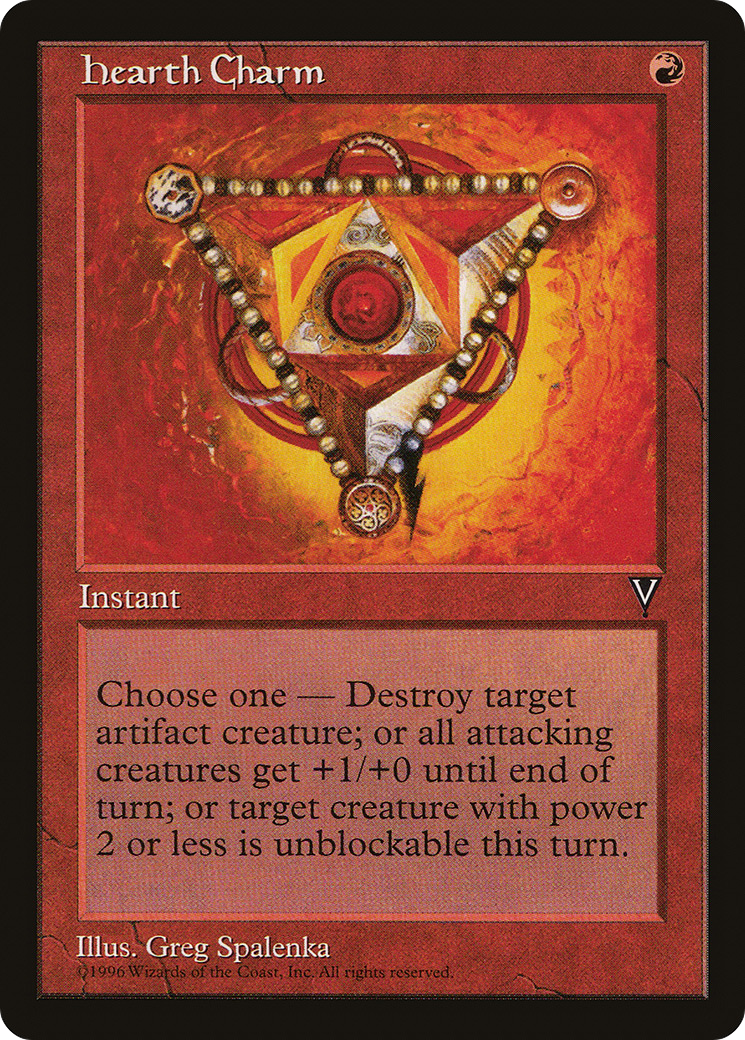 Hearth Charm (VIS-) [Visions] MTG Single Wizards of the Coast