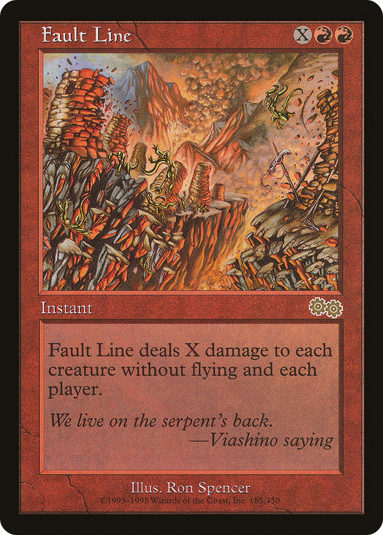 Fault Line (USG-185) [Urza's Saga] MTG Single Wizards of the Coast