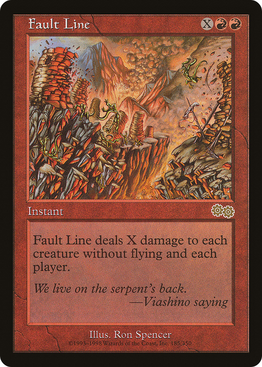 Fault Line (USG-185) [Urza's Saga] MTG Single Wizards of the Coast